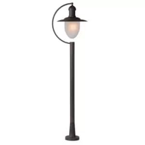 Aruba Cottage Bollard Lamp post Outdoor - 1xE27 - IP44 - Rust Brown