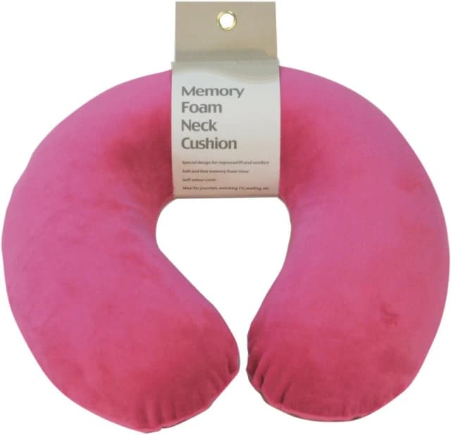 Aidapt Memory Foam Neck Cushion Hot Pink Pink