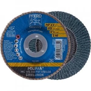 PFERD 67764115 POLIFAN-serrated washer PFC115Z 40 PSF STEELOX Diameter 115mm 10 pc(s)