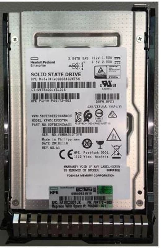 HPE SPS-DRV SSD 3.84 SFF SS