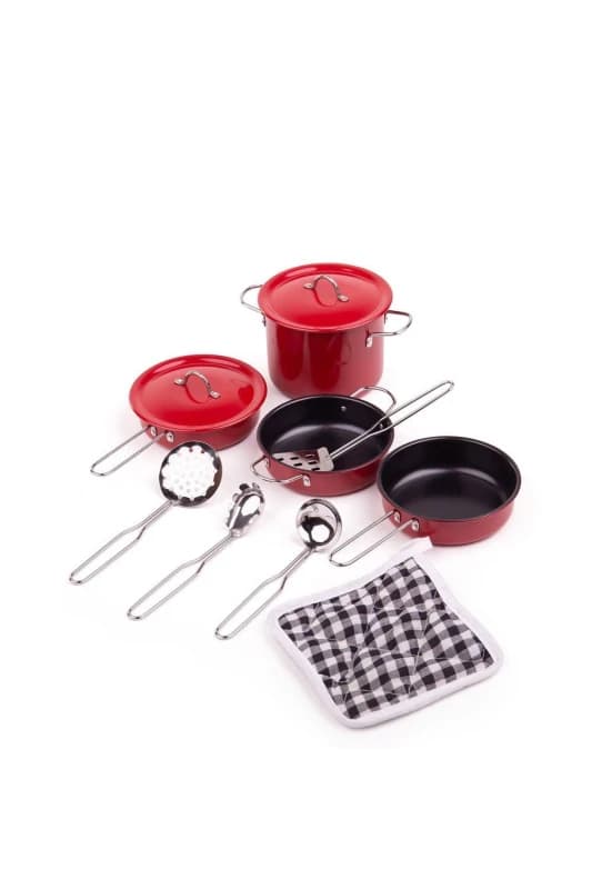 Tidlo Non-Stick Cookware Set Red