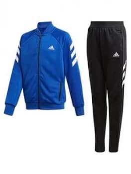Adidas Boys Xfg Tracksuit - Blue/Black