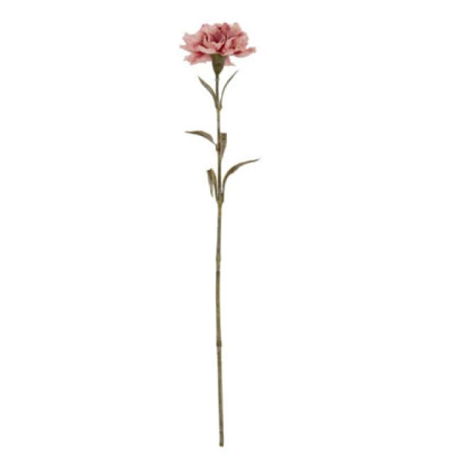 Hill Interiors Pink Carnation Stem Artificial Flower - Plastic - L11 X W10 X H56cm - Pink