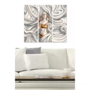 MDF239758135 Multicolor Decorative MDF Painting (3 Pieces)