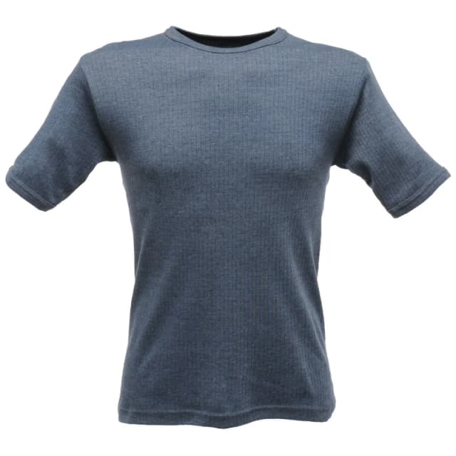 Regatta Professional Mens Thermal Short-Sleeved Base Layer Top in Blue Size: XS Blue Male XS