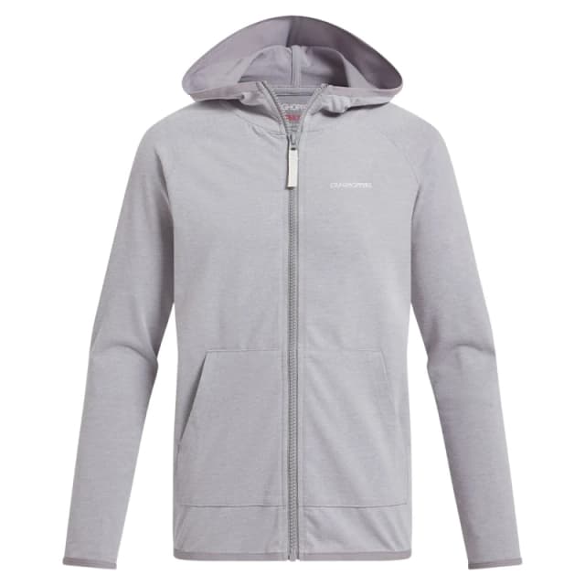 Full zip hoodie for kids Craghoppers Nosilife Frey Gris Unisex 3/4 ans