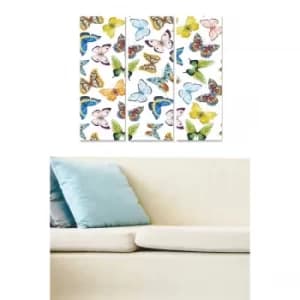 MDF72884027 Multicolor Decorative MDF Painting (3 Pieces)