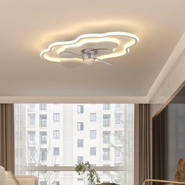 Kabinet UK Cloud-Shaped Ceiling Mount LED Fan Light White unisex One size