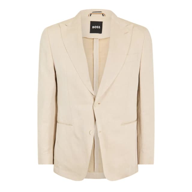 Boss Mens C-Huge-Peak Blazer Dark Beige male 36 (46)