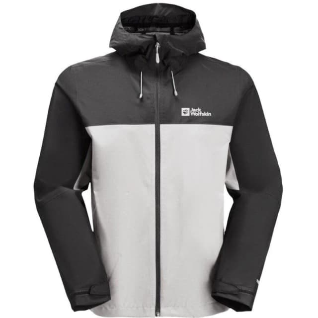 Jack Wolfskin Mens JW Weiltal Waterproof Jacket Cool Grey male Small