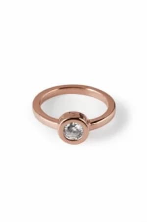 Ladies Radley Rose Gold Plated Sterling Silver Fountain Road Ring Size L RYJ4000-S