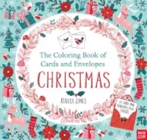 coloring book of cards and envelopes christmas