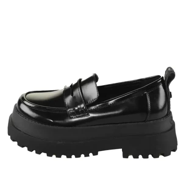 Buffalo Womens moccasins Buffalo Pluto Loafer - Vegan Box Noir Female 39
