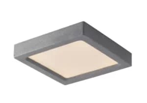Rock Integrated LED Paintable Plaster Surface Mounted Ceiling Light, Grey, 4000K