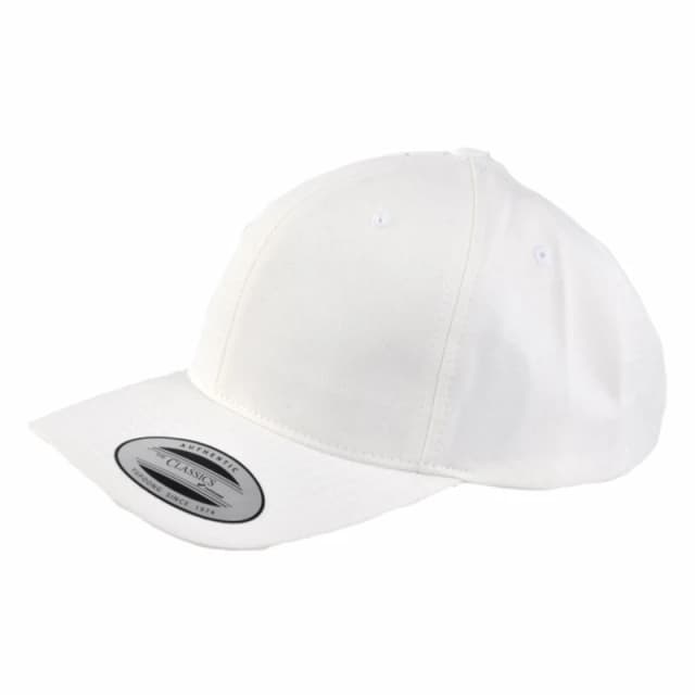 Yupoong Flexfit 6-panel Baseball Cap With Buckle in White White Unisex One Size