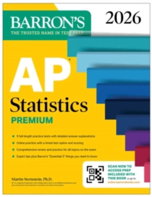 AP Statistics Premium, 2026: Prep Book with 9 Practice Tests + Comprehensive Review + Online Practice Paperback / softback