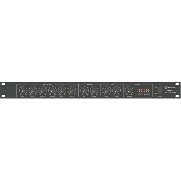 Adastra adastra 1U Mic/Line Rack Mixer ML622