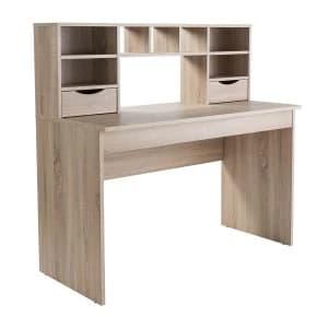 Alphason Albion Work Station Desk - Light Oak