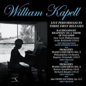 William Kapell Live Performances by Sergei Rachmaninov CD Album
