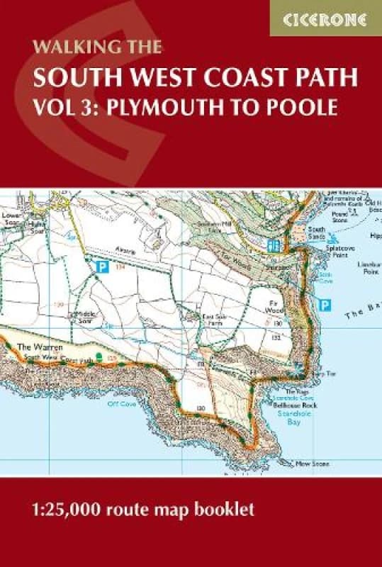 South West Coast Path Map Booklet - Vol 3: Plymouth to Poole : 1:25,000 OS Route Mapping Paperback / softback