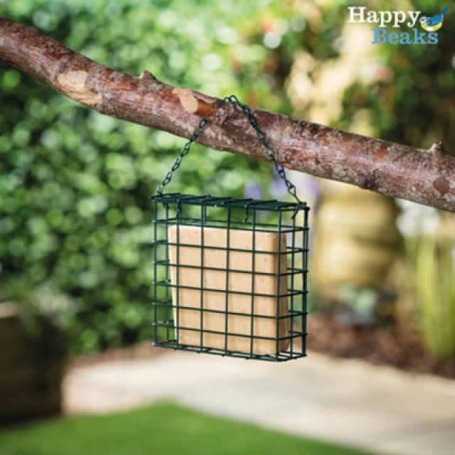 Garden Gear Premium High Energy Suet Blocks Insect & Mealworm Flavour Garden Bird Feed Treat Happy Beaks (6 Pack)