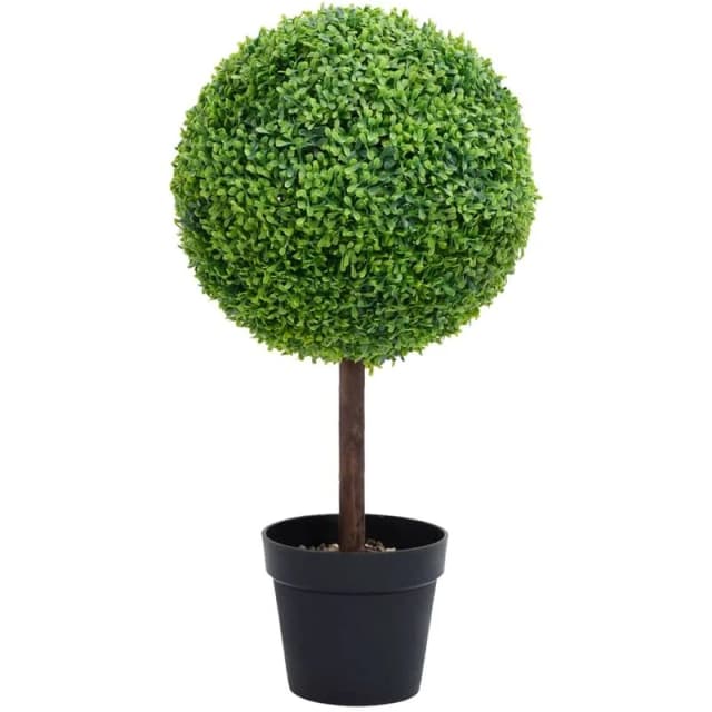 VIDAXL Artificial Boxwood Plant with Pot Ball Shaped Green 50cm Vidaxl 8720286569115