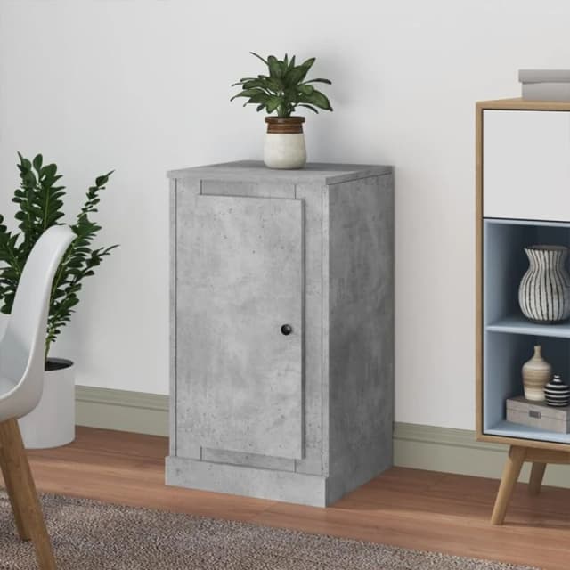VIDAXL Sideboard Concrete Grey 37.5x35.5x67.5cm Engineered Wood Vidaxl 8720845790981
