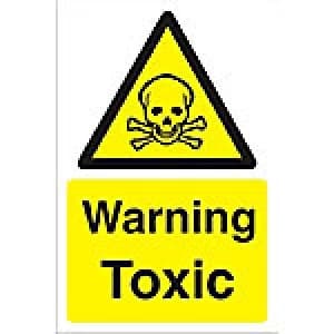 Warning Sign Toxic PVC 60 x 40 cm