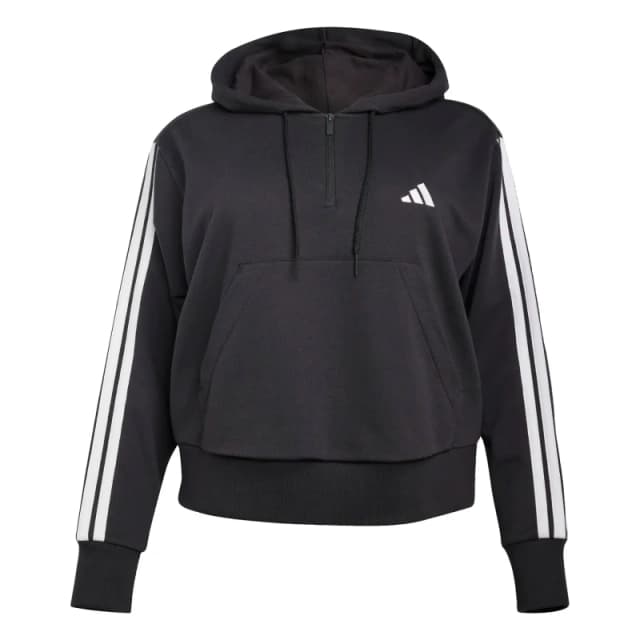 Zip-Up Hoodie, Essentials 3-Stripes (Large)