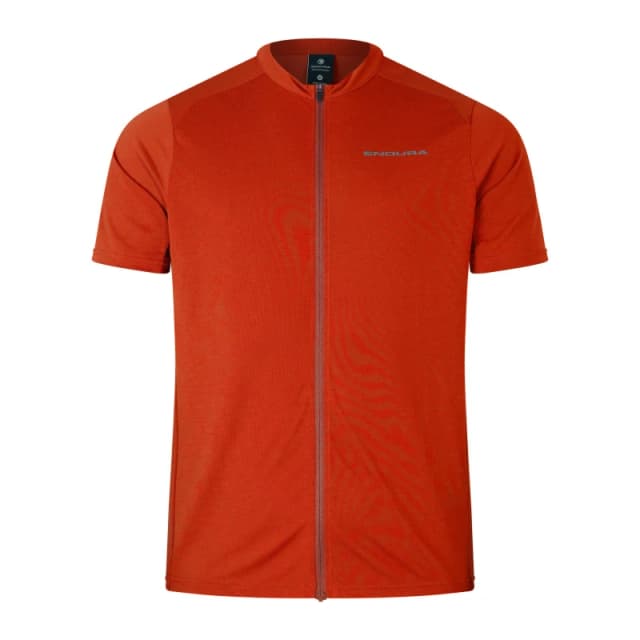 Endura Loop S/S Zipped Jersey Flame Red male S