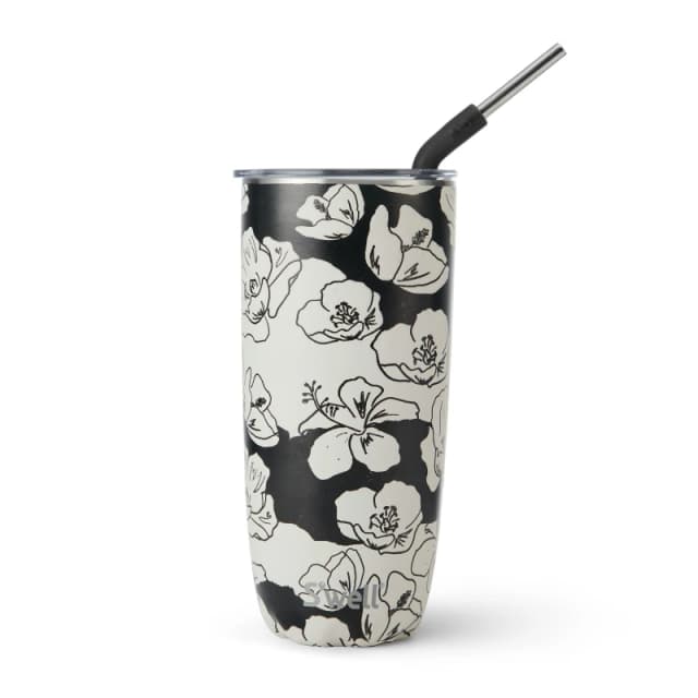 Swell Charcoal Bloom Tumbler 700ml White/Black unisex 700ml