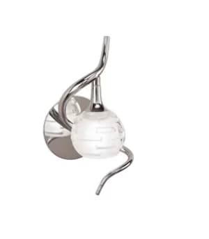 Dali Wall Lamp Switched 1 Light G9, Polished Chrome