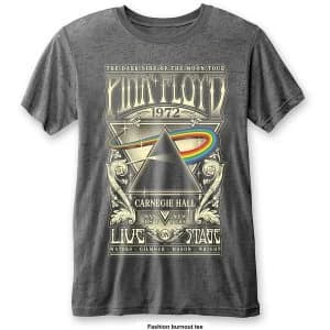 Pink Floyd - Carnegie Hall Unisex Small T-Shirt - Grey