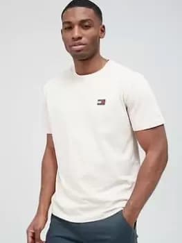 Tommy Jeans Classic Tommy XS Badge T-Shirt - Beige , Beige Size M Men