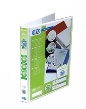 Elba Panorama Pres Binder A4 2d 25mm Wht - 6 Pack
