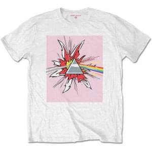 Pink Floyd - Lichtenstein Prism Unisex Large T-Shirt - White