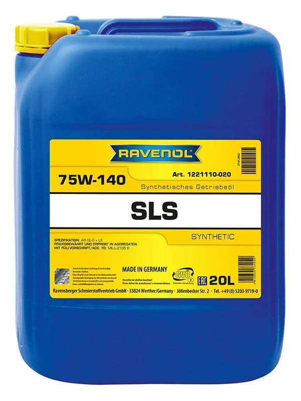 RAVENOL 1221110-020-01-999 Axle Gear Oil 75W-140, 20l, API GL-5 LS Axle Gear Oil (3226)