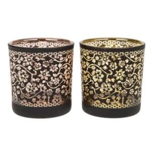 Warm Glow Black Daisy Tealight Small