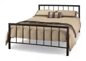Serene Modena 4ft Small Double Black Metal Bed Frame