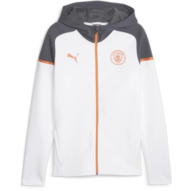 Puma Mcfc Casuals Hooded Jkt Hoody Mens Puma White male S