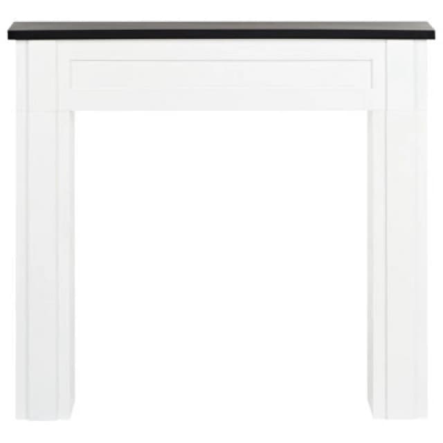 Beliani Fireplace Mantel Baudin White