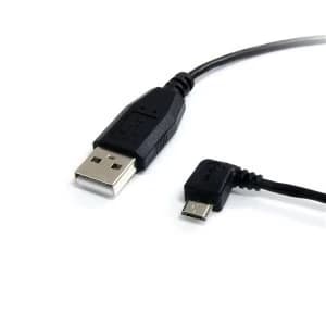 StarTech 3ft Micro USB Cable A to Left Angle Micro B