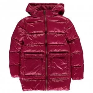 Everlast Long Bubble Jacket Junior Girls - Sangria