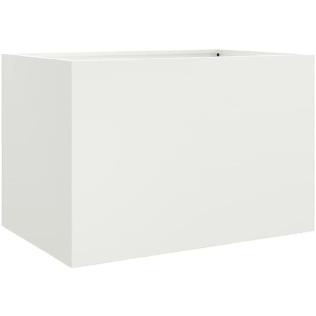 VIDAXL Planter White 62x47x46cm Steel Vidaxl 8721012364608