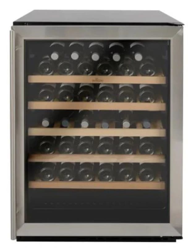 Willow Under Counter 142l 52 Bottles Wine Cooler Silver