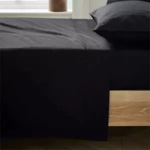 Ted Baker Plain Dye Cotton Flat Sheet - Black