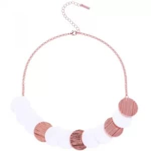 Karen Millen Textured Disc Necklace