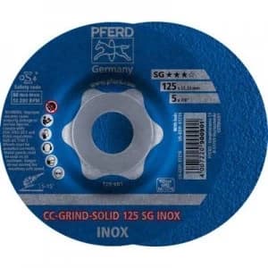 PFERD 64186125 Cc-Grind-Solid Sg Inox Grinding disc (off-set) 125mm 22.23mm 10 pc(s)