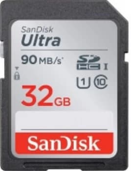 SanDisk Ultra SDHC Memory Card 90MBs Class 10 UHS-I 32GB