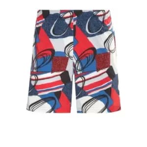 Reebok Austin Allover Print Shorts Mens - Vector Blue